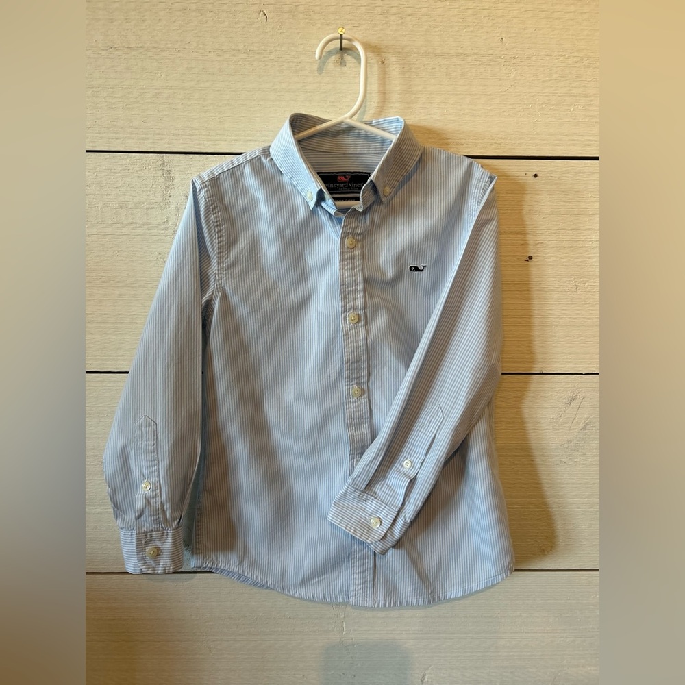 Vineyard Vines Boys' Oxford Stripe Shirt